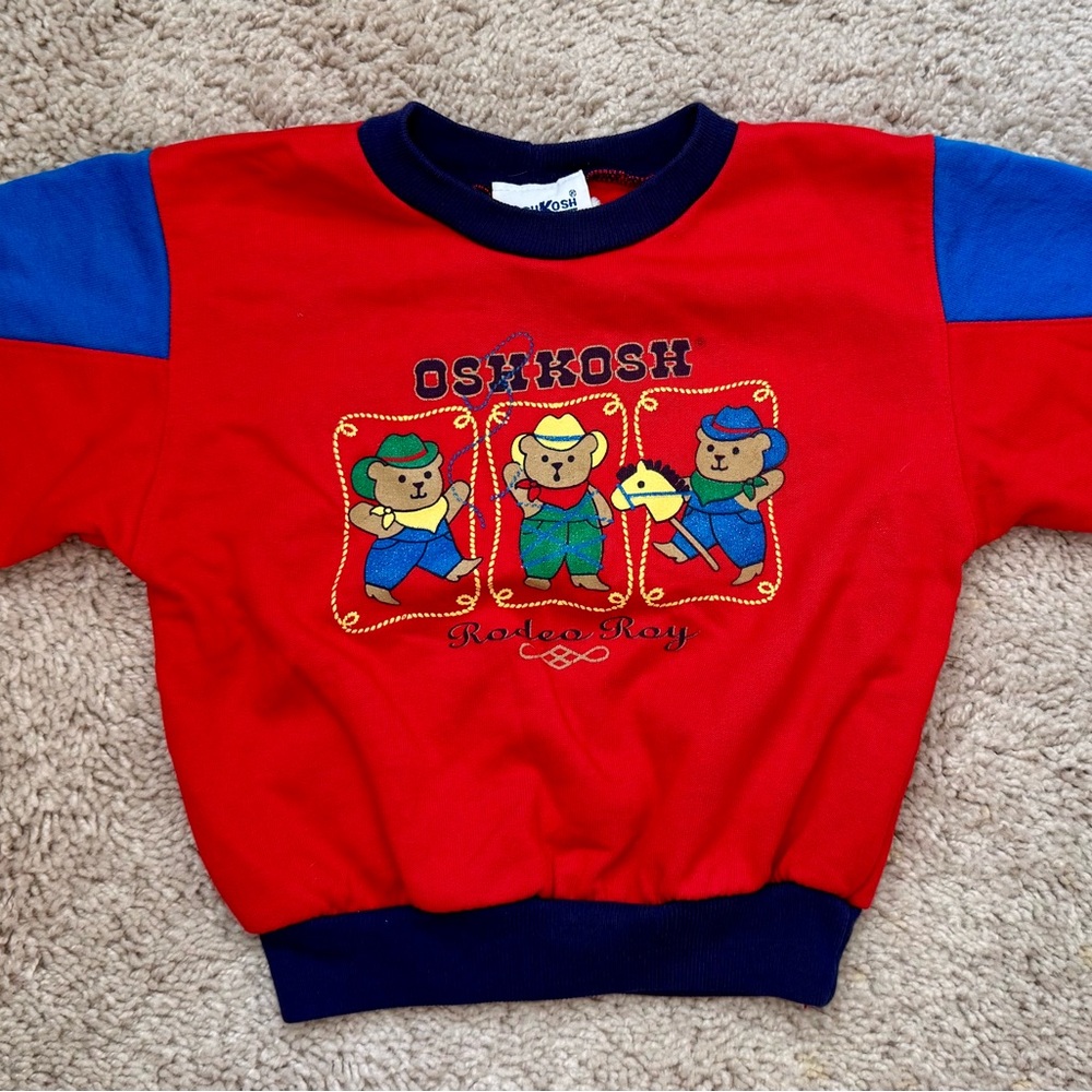 Vintage 90s Oshkosh toddler/kids sweater